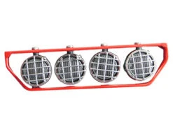 Dachscheinwerfer Rot Mit 4 LEDs