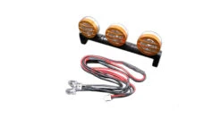 Dachscheinwerfer Metall 3er Set Inkl. LED