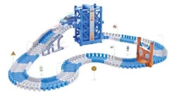 Magic Traxx Polizei Mit Lift 133-teilig Mit Polizeifahrzeug