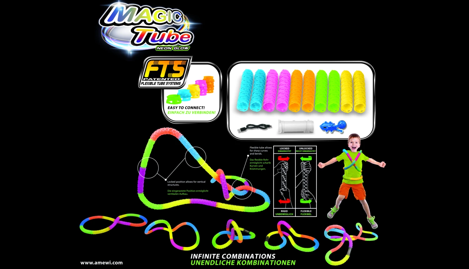 Magic Tube 220-teilig Mit LED-Fahrzeug 5 Magic Tube 220-teilig Mit LED-Fahrzeug – Bild 5