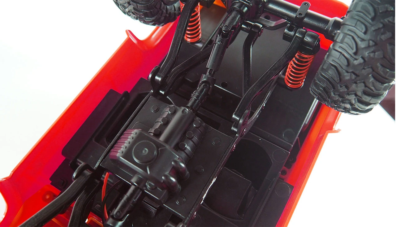 Geländewagen Crawler 4WD 1:12 Bausatz Rot 2 Geländewagen Crawler 4WD 1:12 Bausatz Rot – Bild 2