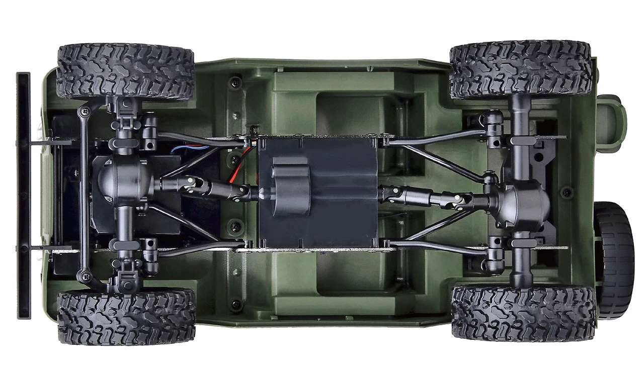 U.S. Militär Geländewagen 1:14 4WD RTR, Military Grün 5 U.S. Militär Geländewagen 1:14 4WD RTR, Military Grün – Bild 5
