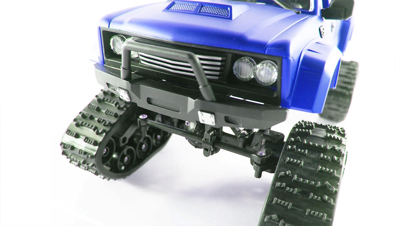 Pickup Truck Mit Rädern & Ketten 4WD 1:16 Blau 5 Pickup Truck Mit Rädern & Ketten 4WD 1:16 Blau – Bild 5