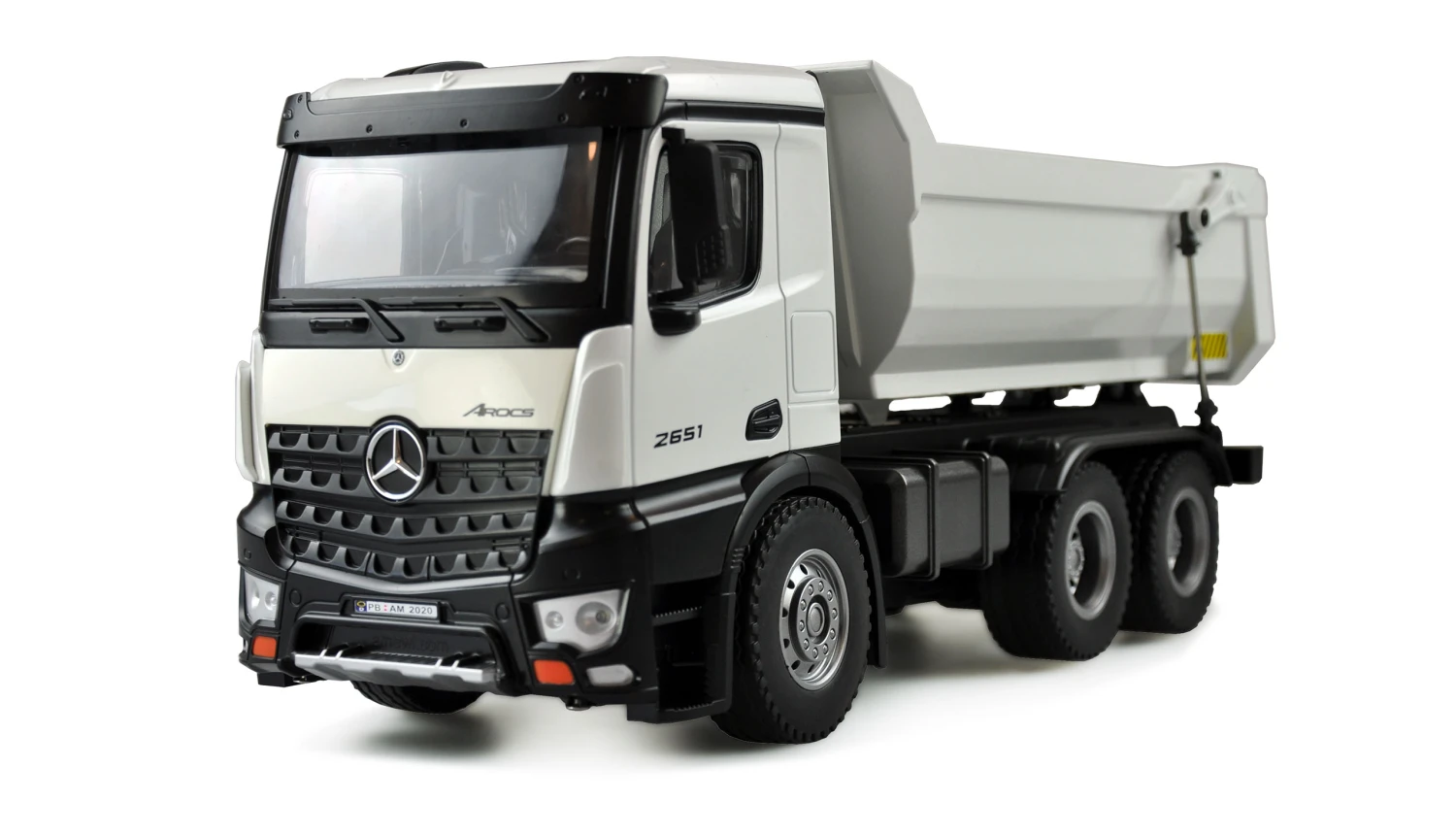 Mercedes LKW Kipper PRO Metall 2,4GHz RTR Weiß 1 Mercedes LKW Kipper PRO Metall 2,4GHz RTR Weiß
