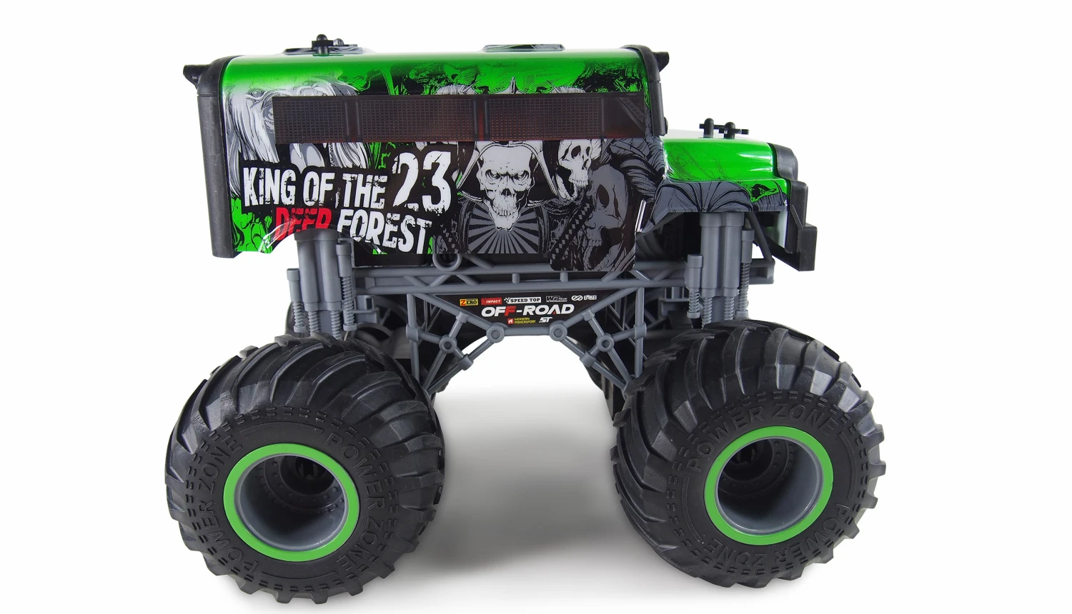 Crazy SchoolBus Monster Truck 1:16 RTR Grün 2 Crazy SchoolBus Monster Truck 1:16 RTR Grün – Bild 2