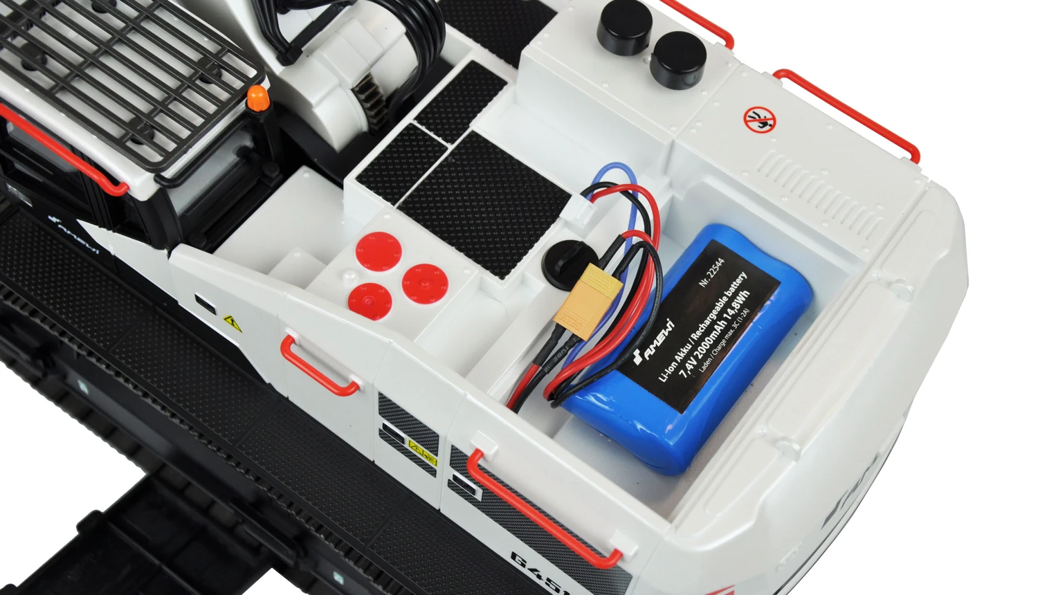 Bagger G451E Teilmetall 1:14, RTR Weiß 7 Bagger G451E Teilmetall 1:14, RTR Weiß – Bild 7