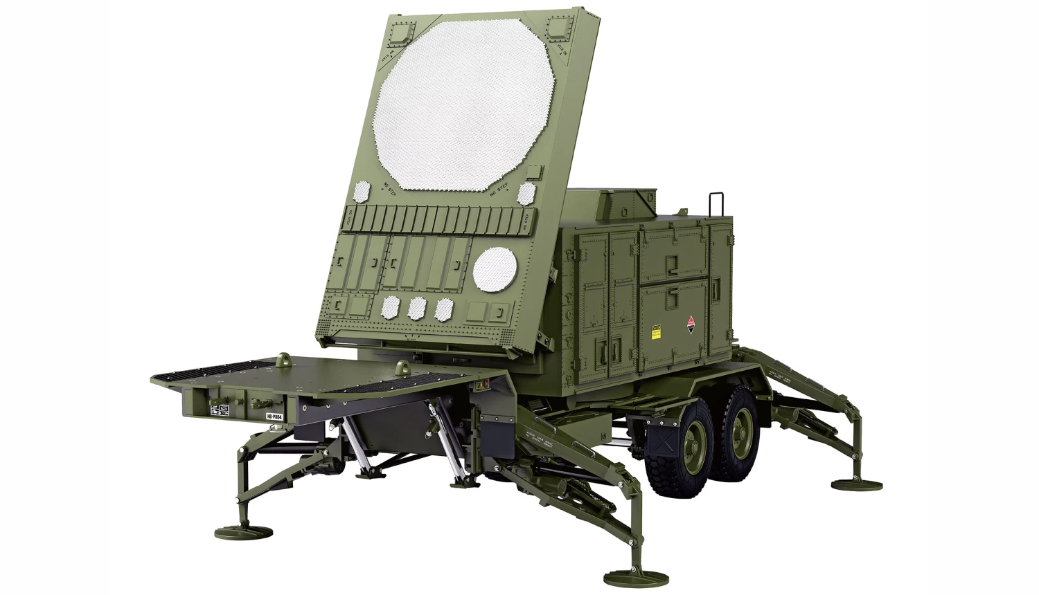 U.S. M747 Sattelauflieger Radar Grün KIT 1 U.S. M747 Sattelauflieger Radar Grün KIT