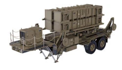 U.S. M747 Sattelaufflieger Raketenwerfer Grün KIT