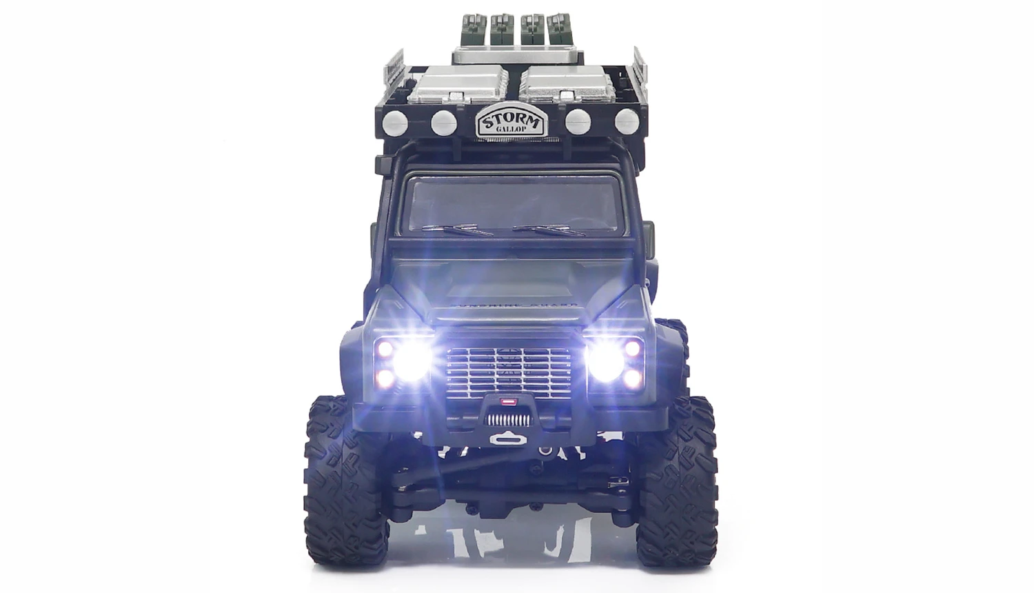 D90X28 Metall Scale Crawler 4WD 1:28 RTR Grün 7 D90X28 Metall Scale Crawler 4WD 1:28 RTR Grün – Bild 7
