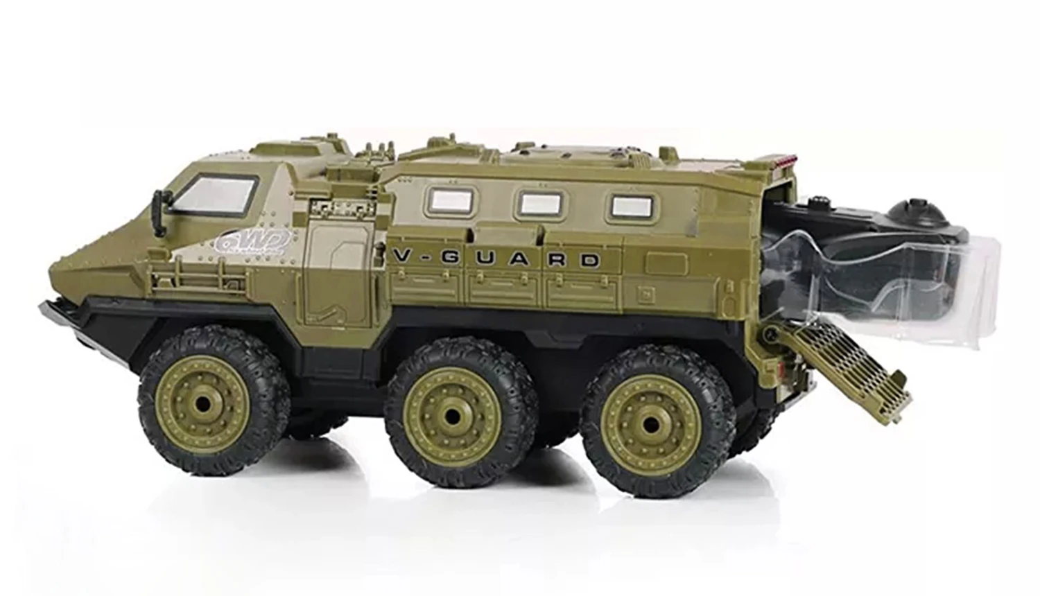 V-Guard Gepanzertes Fahrzeug 6WD 1:16 RTR, Olivgrün 3 V-Guard Gepanzertes Fahrzeug 6WD 1:16 RTR, Olivgrün – Bild 3