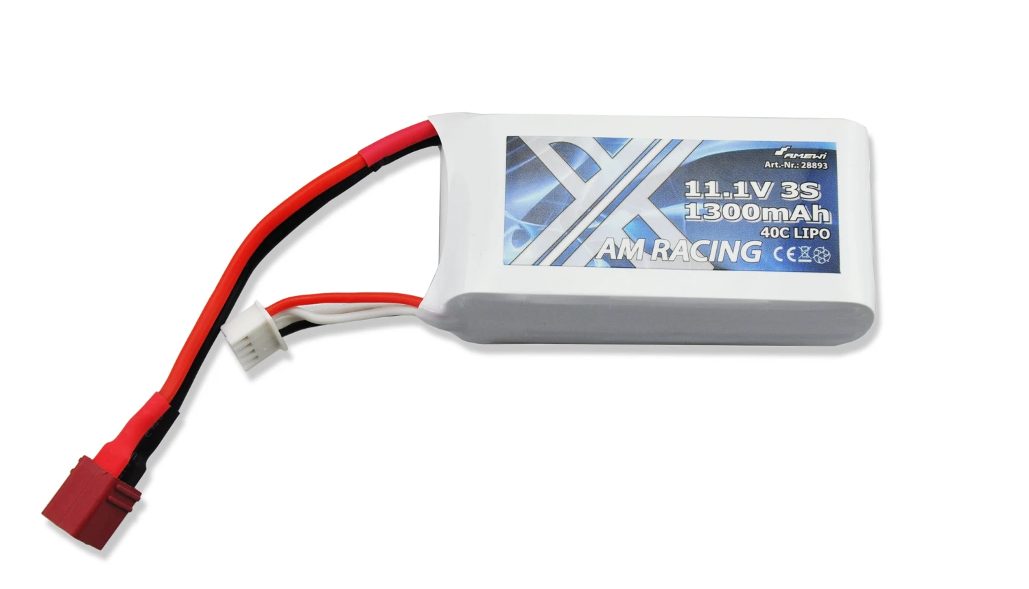 LiPo Akku 3S 11,1V 1300mAh 40C Softcase, DEANS 1 LiPo Akku 3S 11,1V 1300mAh 40C Softcase, DEANS